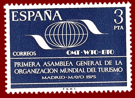 Edifil 2262 Organización Mundial del Turismo 1975 3 NUEVO