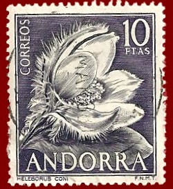ANDORRA Edifil 71 Heleborus coni 10