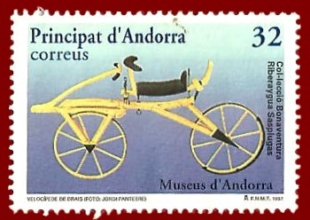ANDORRA Edifil 256 Velocípedo de Karl  F. Drais 32