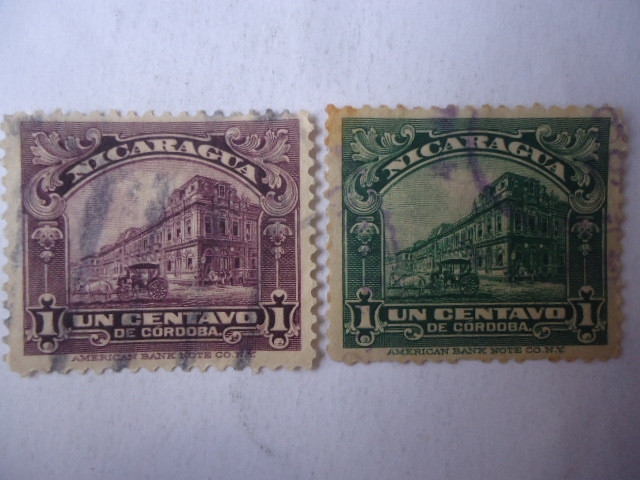 Palacio Nacional de Managua -Serie:Palacio Nacional de Managua y la Catedral de la Ciudad de León.