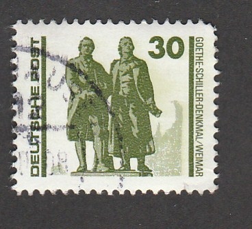 Monumento a Goethe y Schiller en Weimar
