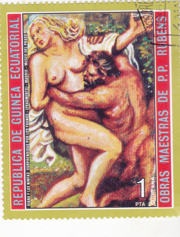 DIANA Y LAS NINFAS CON LOS FAUNOS