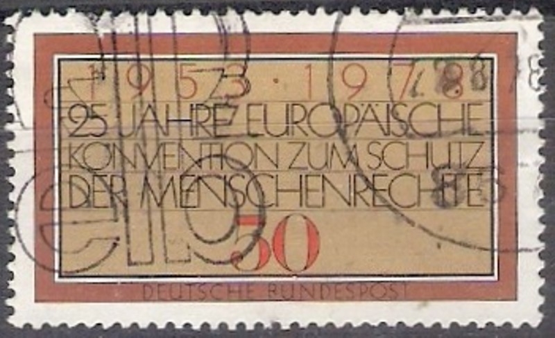 826 - 25 Anivº de la Convención Europea de los Derechos del Hombre