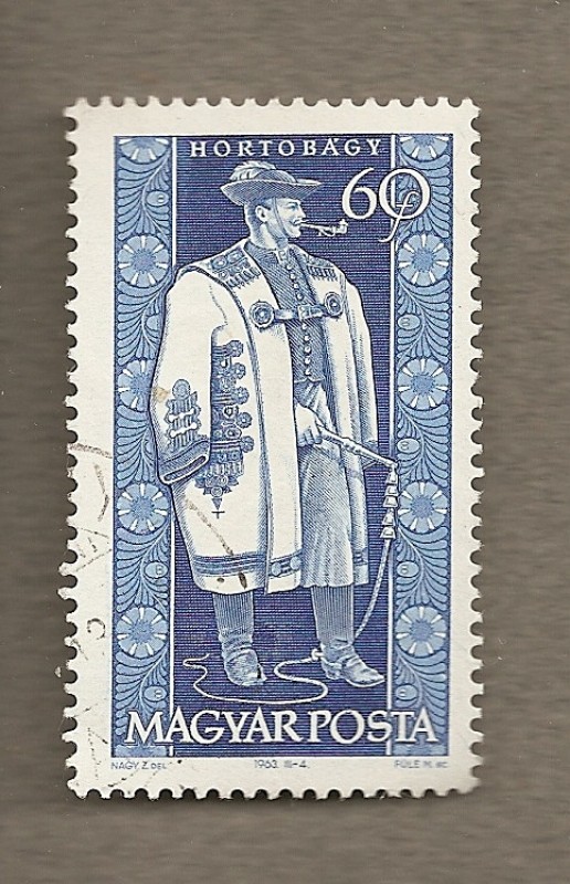 Trajes provinciales:  Hombre de Hortobagy