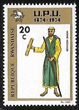 CENTENARIO DE LA UPU - MONJE MENSAJERO