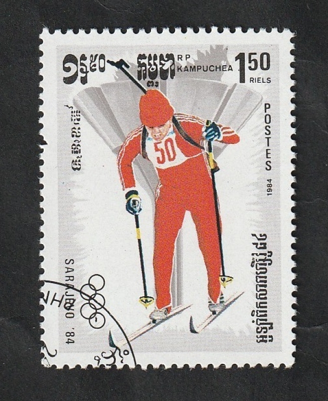 Kampuchea - 453 - Olimpiadas de invierno en Sarajevo