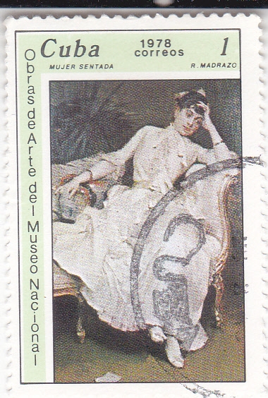 PINTURA- MUJER SENTADA 