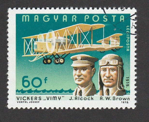 Vuelo de Alcock y Brown en un vickers