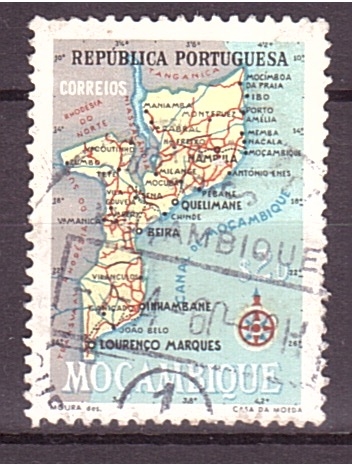 serie- Mapa de Mozambique