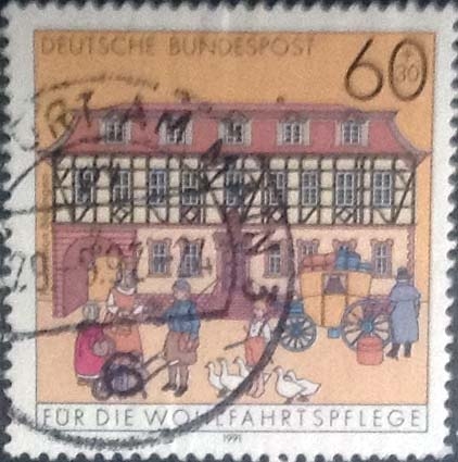 Scott#B715 , intercambio 1,00 usd. , 60+30 cents. , 1991