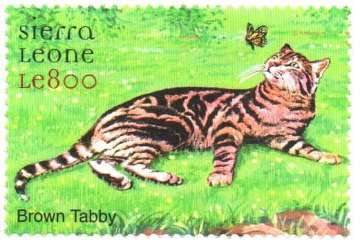 PERROS  Y  GATOS.  ATIGRADO  MARRÓN.  Scott  2330.