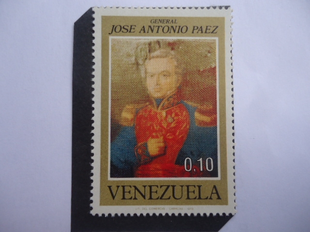 General José Antonio Paez (1790-1873, con Uniforme - Centenario de su Muerte (1873-1973) Prócer de l