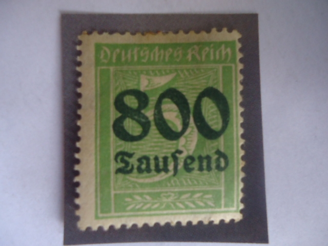 Números - Alemania, Reino - Serie:Inflación - 800 sobre 5Pf.