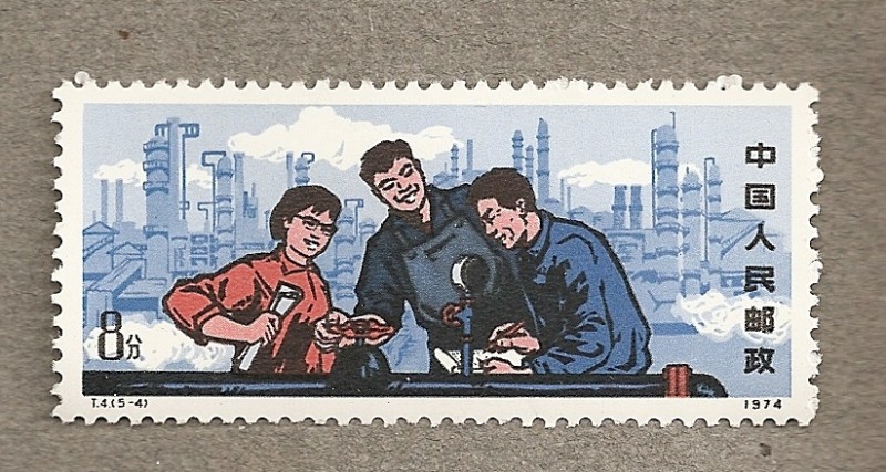 Trabajadores refinería