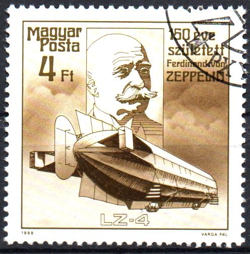CONDE  FERNANDO  von  ZEPPELIN  (1838-1917)  DISEÑADOR  DE  DIRIGIBLES
