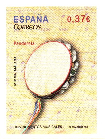 INSTRUMENTOS  MUSICALES.  PANDERETA.