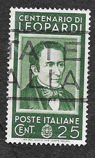 389 - Centenario del Conde Giacomo Leopardi