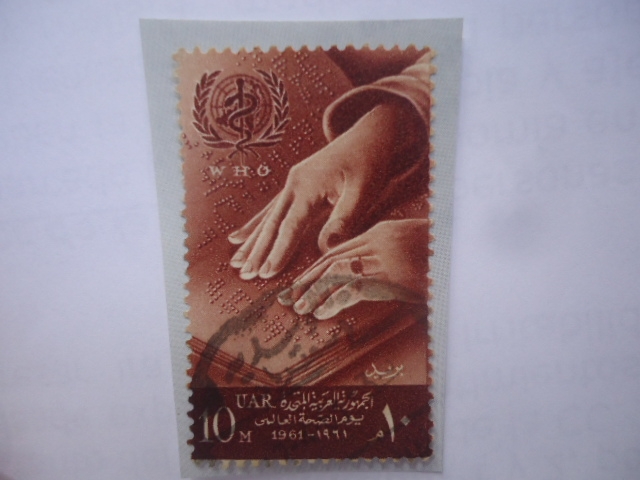 W.H.O. - Organización Mundial de la Salud - Lectura en Braille - Día de la Salud.