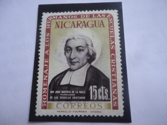 San Juan Bautista de la Salle - Fundador de las Escuelas Cristianas-Homenaje a los Hermanos de las E