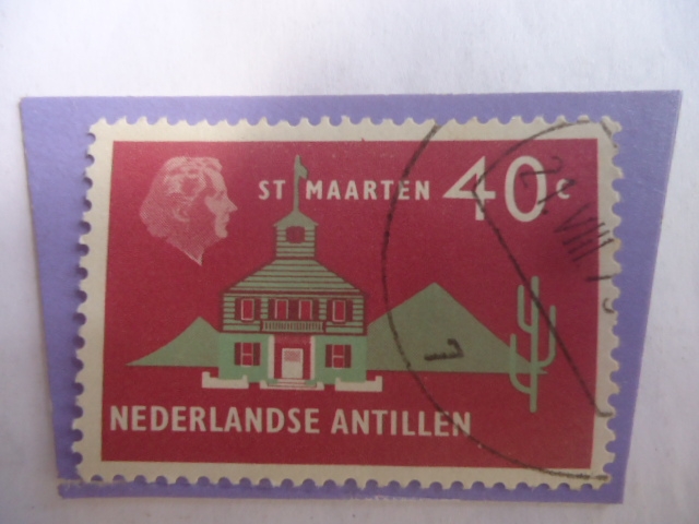 St.Maarten - Serie: Turismo- Sello de 40c. de las Antillas Holandesas.