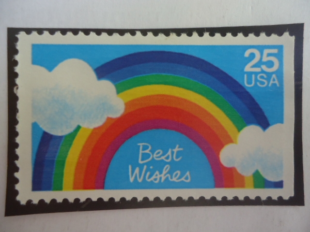 Best Wishes - Mucha Suerte - Arco Iris.