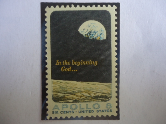 Apollo 8 (Dic.21-27,1968)-Moon surface and Earth- In The beginning Goog...