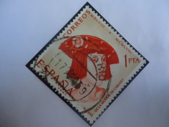 Ed:1228 - Rey Carlos I  de España (1500-1558) - IV centenario de su Muerte 1558-1958. 