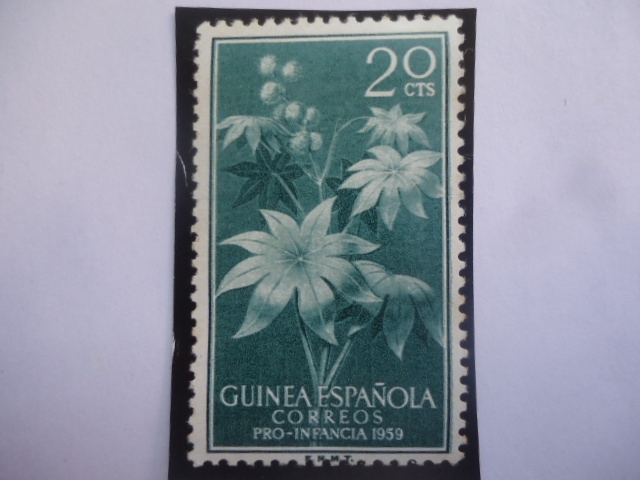 Ed:ES-GN 393 -Guinea Española - Sello: Pro Infancia 1959