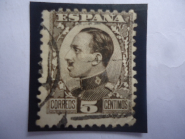 Ed:ES 491 -King Alfonso XIII - (Retrato de Perfil Izq.) - Serie:King Alfonso XIII (1930)