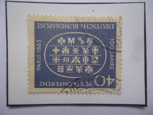100 Jahre-19 Conferencia Postal de Paris, 1883-19 Escudos países Participantes a la Conferencia de P