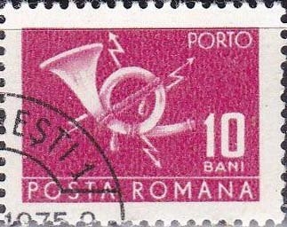 Correos y Telecomunicaciones II, Cuerno postal con relámpago