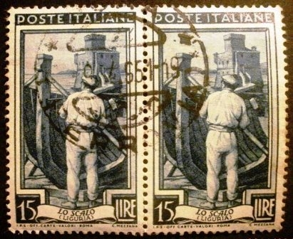 Profesiones. Shipbuilders and Castle of Rapallo (Liguria)