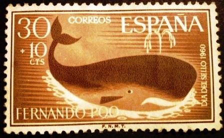 Fernando Poo. Día del sello. Cachalote