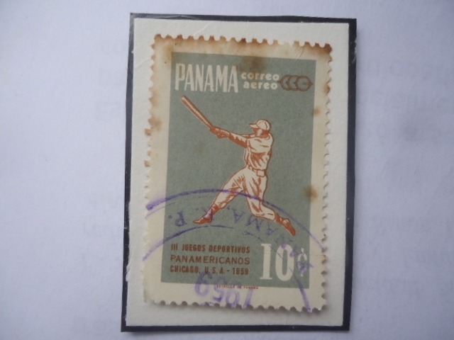 Beisbol - III Juegos Deportivos Pan Americanos- Chicago U,S.A. 1959