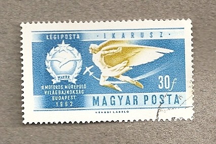 Icaro y emblema del aeroclub
