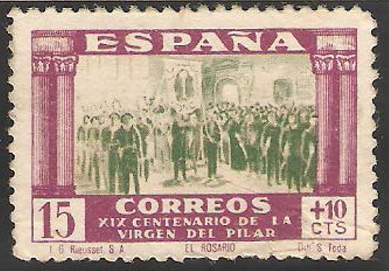 XIX centenario de la venida de la virgen del pilar a zaragoza