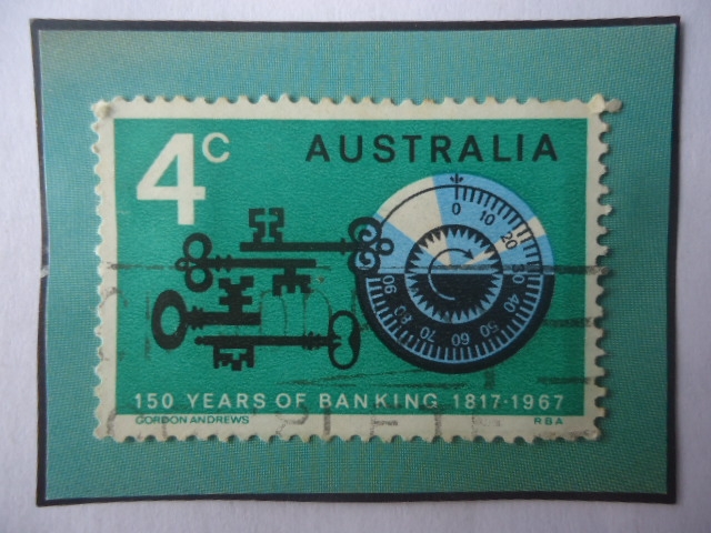 150 Aniversario de la Banca Austriaca (1817-1967) - Emblema..