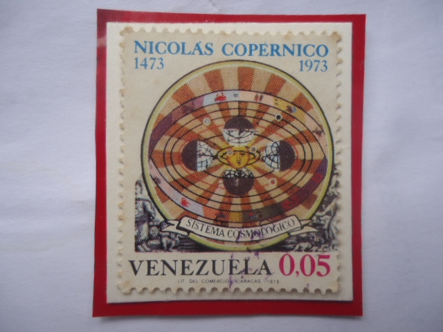 Nicolas Copérnico (1473-1543) Astrónomo - 500 Aniversario de su nacimiento (1473-1973)- Sistema Cosm