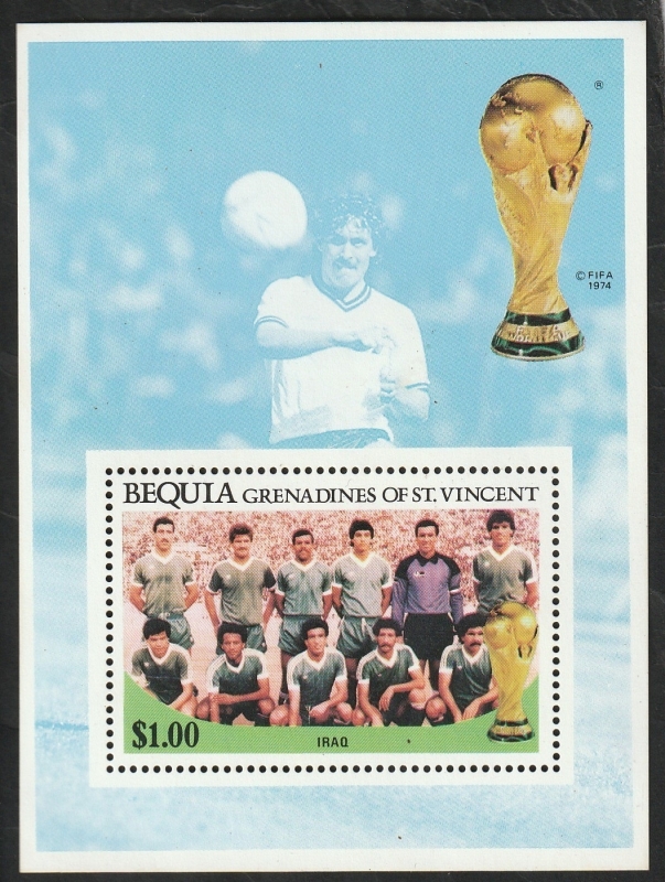 Bequia - Selección de fútbol de Iraq