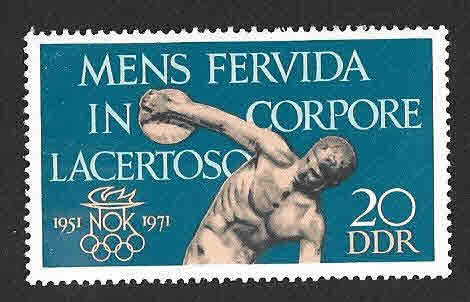 1286 - XX Aniversario del Comité Olímpico de la DDR