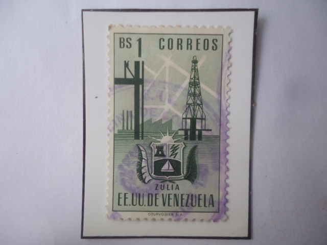 EE.UU. de Venzuela- Estado Zulia- Escudo de Armas.
