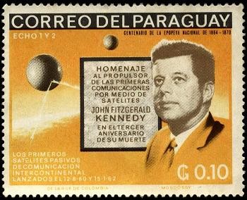 Centenario de la epopeya nacional de 1864 - 1870. Satélites ECHO 1 y 2, homenaje a KENNEDY en el 3er
