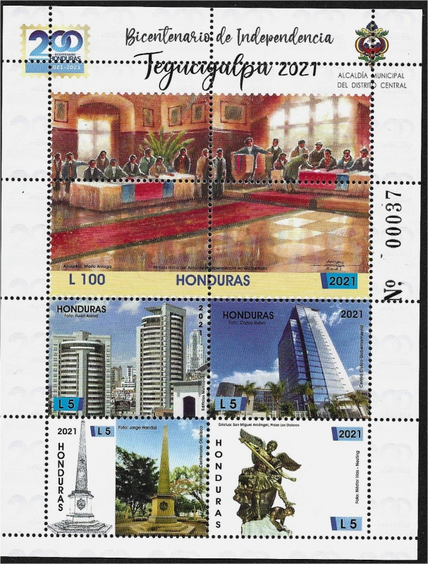 Bicentenario de la Independencia, Tegucigalpa 2021