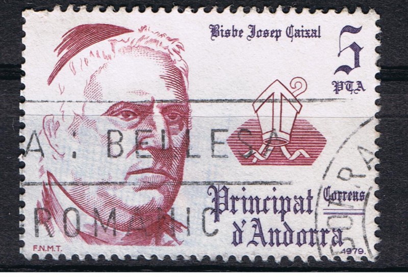 Bisbe Josep Caixal  Principat  d´Andorra