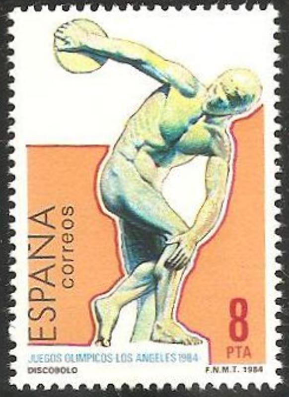 2771 - Olimpiadas de Los Angeles 84, discóbolo de Mirón