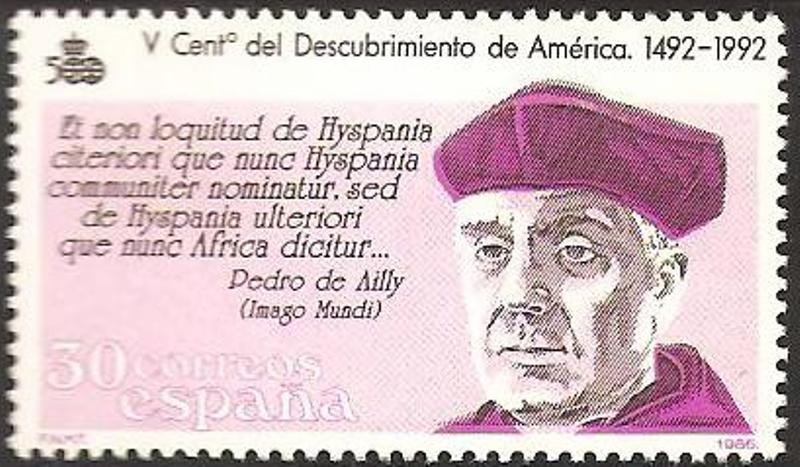 2863 - V centº del descubrimiento de América, Pedro de Ailly