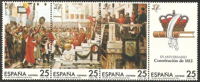 2887 a 2890 - 175 Anivº. de la Constitución de 1812