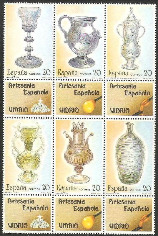 2941-2946, artesanía española del vidrio
