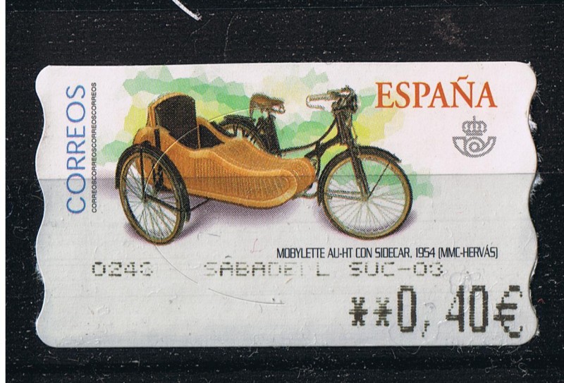 AMTS Mobilette AU-HT con sidecar 1954