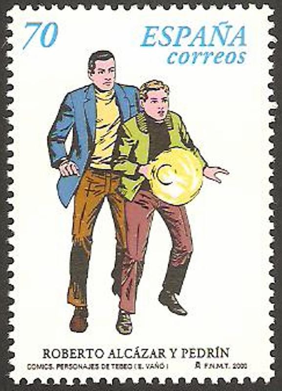 3713 - Roberto Alcázar y Pedrín, personajes de tebeo